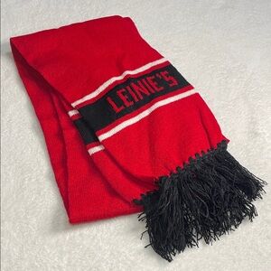 Leinenkugels Red and Black Knit Scarf